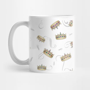 Fancy Jeweled Golden Crowns Mug